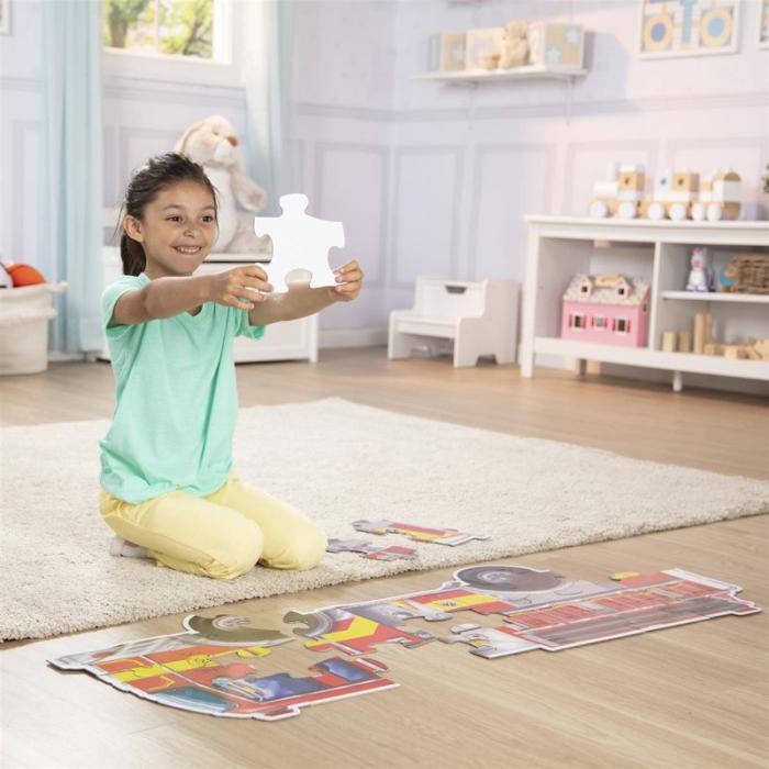 MND - MND 24 Pcs Floor Puzzle Giant Fire Engine