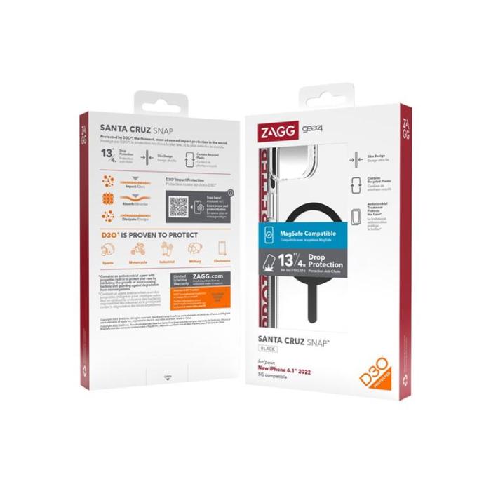 UTGATT1 - Gear4 iPhone 14 Skal Santa Cruz Snap - Svart