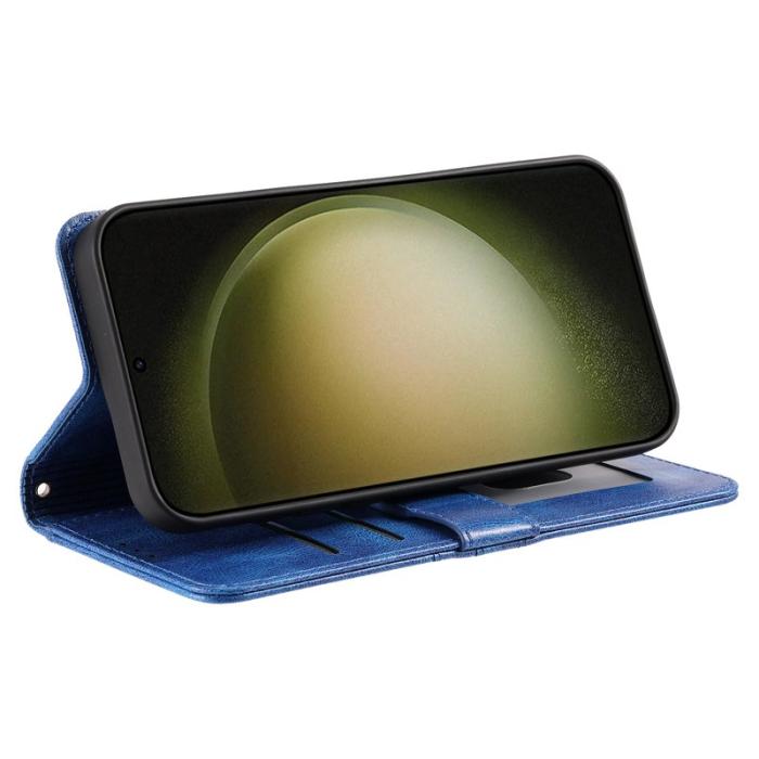 OEM - Mobilfodral för Samsung Galaxy S26 Plus 6 Kortfack Konstläder - Blå