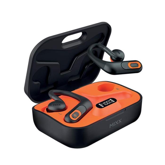UTGATT - MIXX Hörlur Sports Charge In-Ear Hook TWS - Svart/Orange