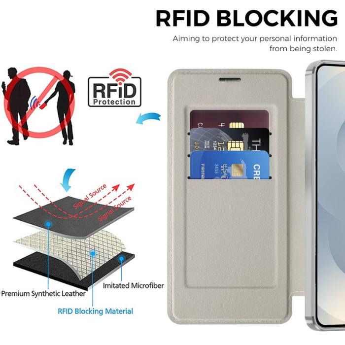 OEM - Mobilskal för Samsung Galaxy S26 Plus Magnetiskt RFID - Titangrå
