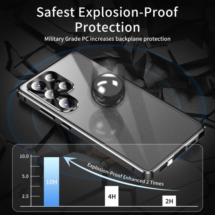 OEM - Mobilskal för Samsung Galaxy S26 Ultra Anti-Spy Magnetiskt - Silver