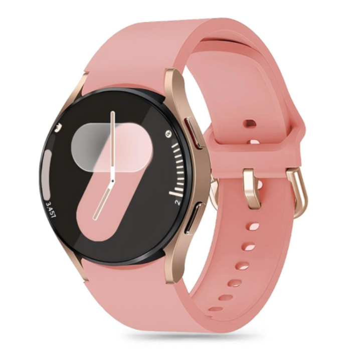UTGATT - Galaxy Watch 4/5/5 Pro/6/7/FE Armband Silikon - Rosa