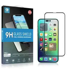 Mocolo - MOCOLO iPhone 14 Plus H&auml;rdat Glas Sk&auml;rmskydd Full Glue HD - Svart