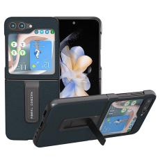 ABEEL - ABEEL Mobilskal till Samsung Galaxy Z Flip5 i &auml;kta l&auml;der - Gr&ouml;n