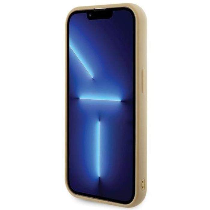 Guess - Guess iPhone 15 Pro Mobilskal Disco Metal Script - Guld