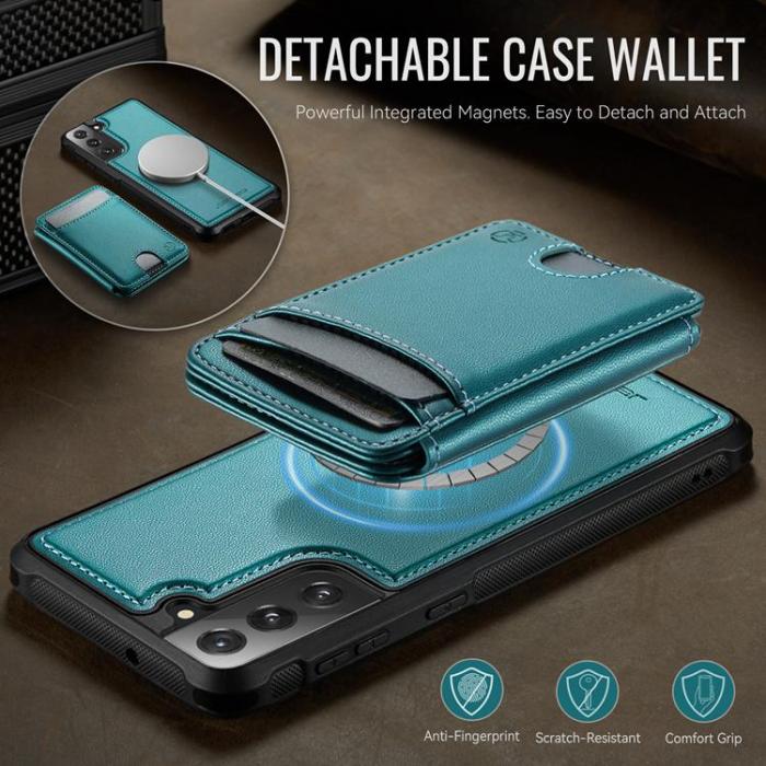 OEM - JEEHOOD Samsung Galaxy S22 5G Fodral KonstLäder - Blå