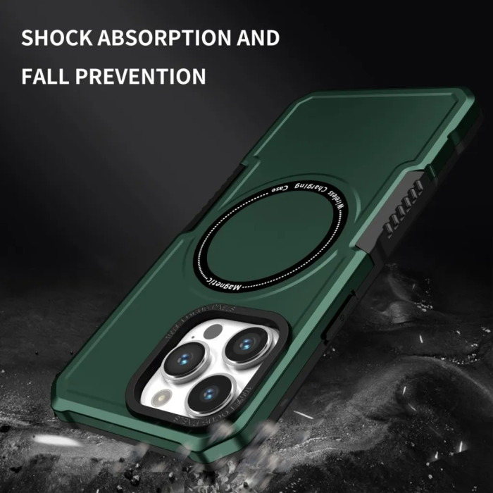 Taltech - iPhone 15 Pro Mobilskal Magnetisk - Grön