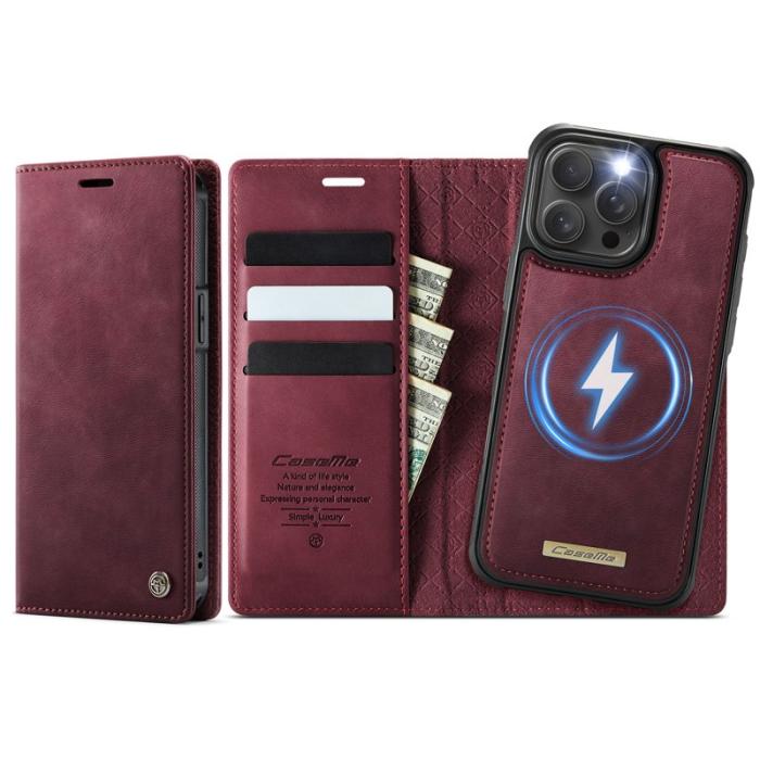 Caseme - CASEME C49 Fodral för iPhone 13 Pro 6.1 tum Röd