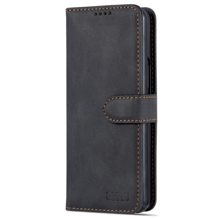 AZNS - AZNS Samsung Galaxy Z Fold3 Plånboksfodral Konstläder - Svart