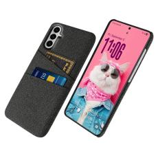 OEM - Mobilskal till Samsung Galaxy S26 / S26 Pro Tyg + H&aring;rd PC - Svart