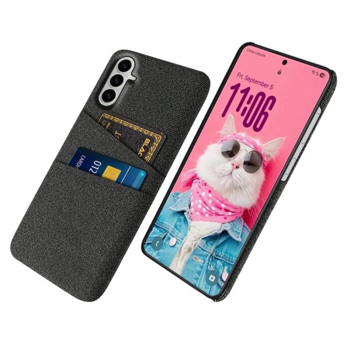 OEM - Mobilskal till Samsung Galaxy S26 / S26 Pro Tyg + Hård PC - Svart