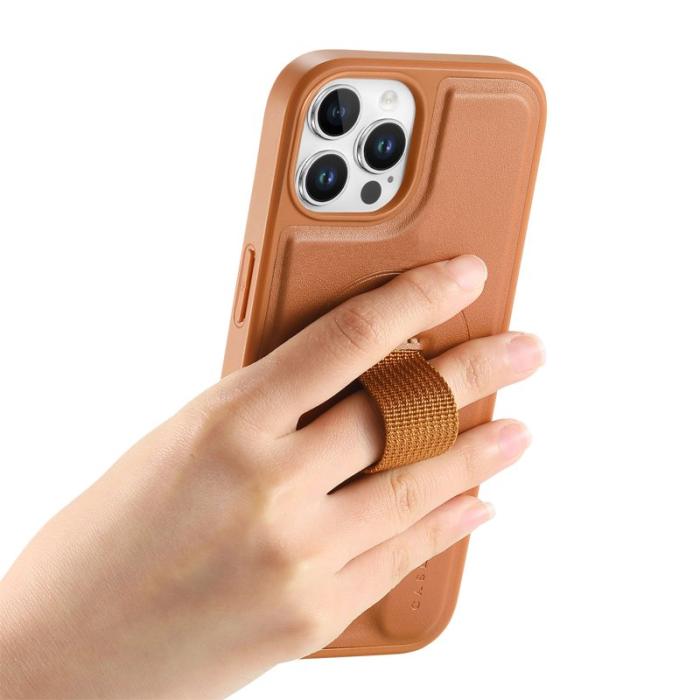 CASENEO - CASENEO iPhone 12 Pro Max Fodral KonstLäder - Brun