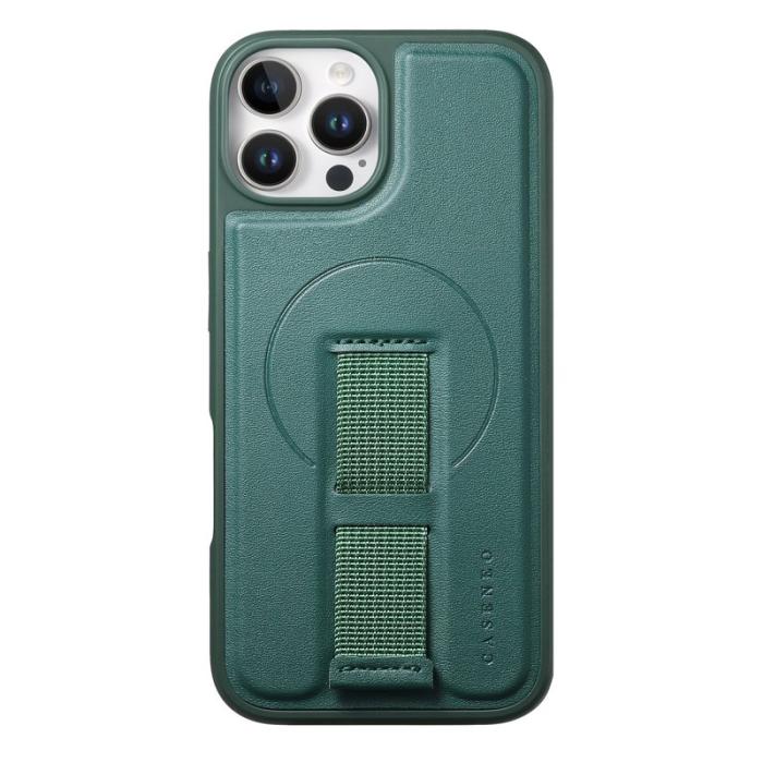 CASENEO - CASENEO iPhone 12 Pro Max Fodral KonstLäder - Grön