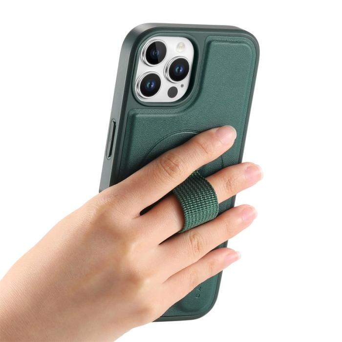 CASENEO - CASENEO iPhone 12 Pro Max Fodral KonstLäder - Grön