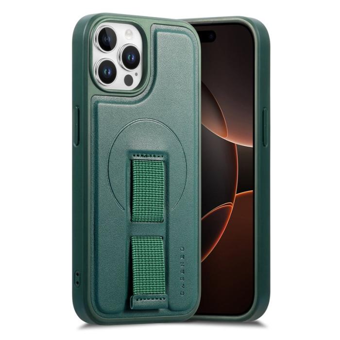 CASENEO - CASENEO iPhone 12 Pro Max Fodral KonstLäder - Grön