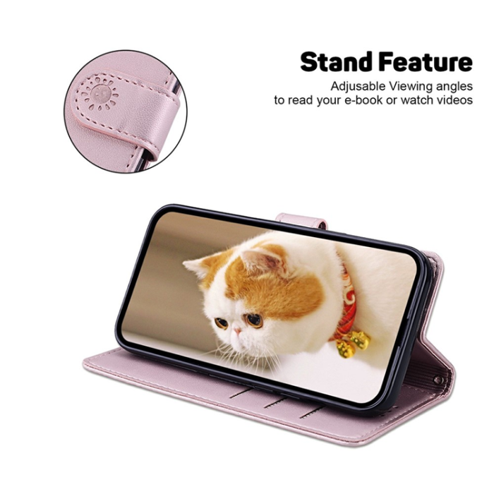 A-One Brand - Sony Xperia 10 VII Plånboksfodral RFID Kitten Pattern - Rosa
