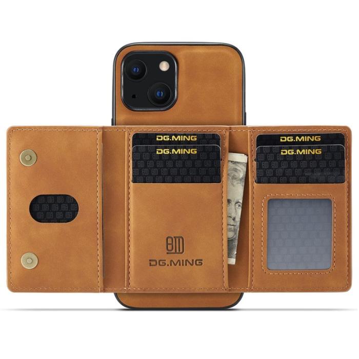 DG.MING - DG.MING M2 Series Mobilskal till iPhone 14 Plus med Ställ - Brun