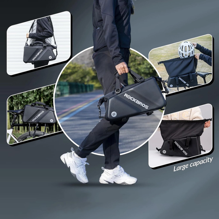 Rockbros - Rockbros Cykelväska för Bagageutrymme 11,6L 30140090001 - Svart