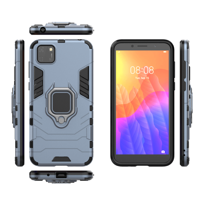 UTGATT1 - Rugged Kickstand Skal till Huawei Y5p - Blå