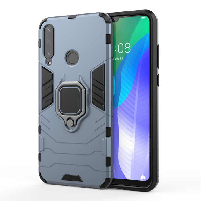 UTGATT5 - Rugged Kickstand Skal till Huawei Y6p - Blå
