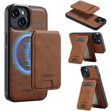 LC.imeeke - LC.IMEEKE L3 iPhone 15 Plus Fodral KonstL&auml;der - Brun