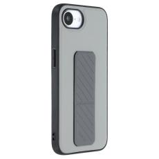 X-Level - X-LEVEL iPhone 16e Fodral med St&auml;ll TPU + PU Skydd - Gr&aring;