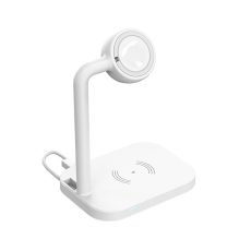OEM - 2in1 MagSafe Trådlös Laddare iPhone, Apple Watch - Vit
