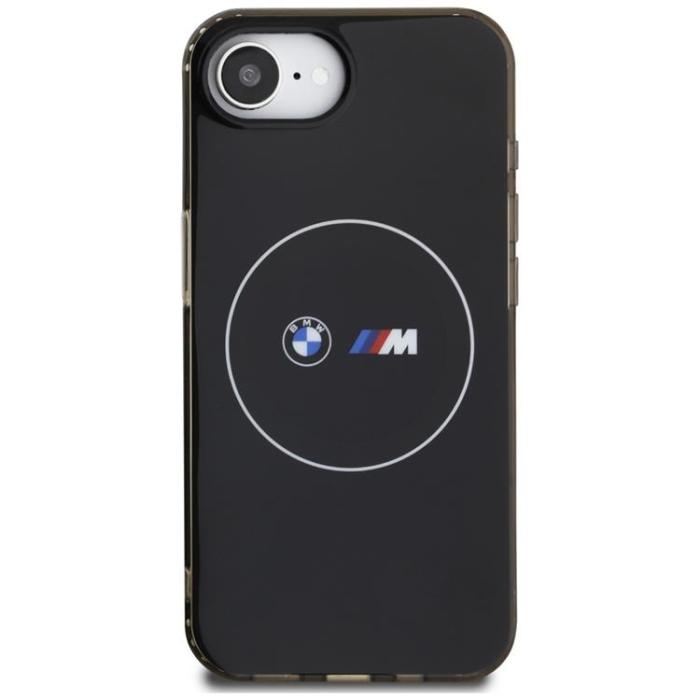 BMW - BMW iPhone 16e Mobilskal MagSafe IML Metal Circle - Svart