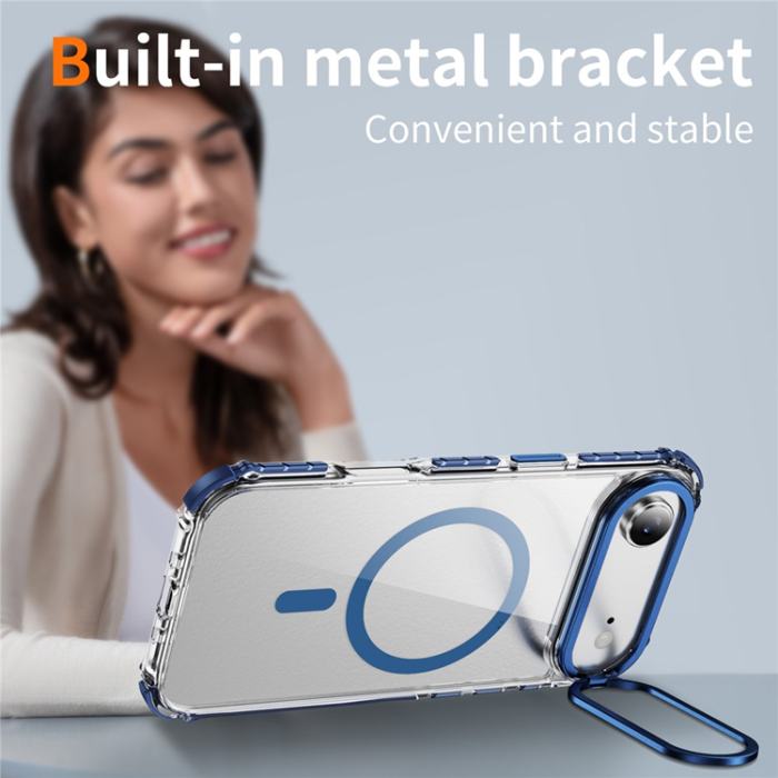 A-One Brand - iPhone 17 Air Mobilskal MagSafe Kickstand - Blå