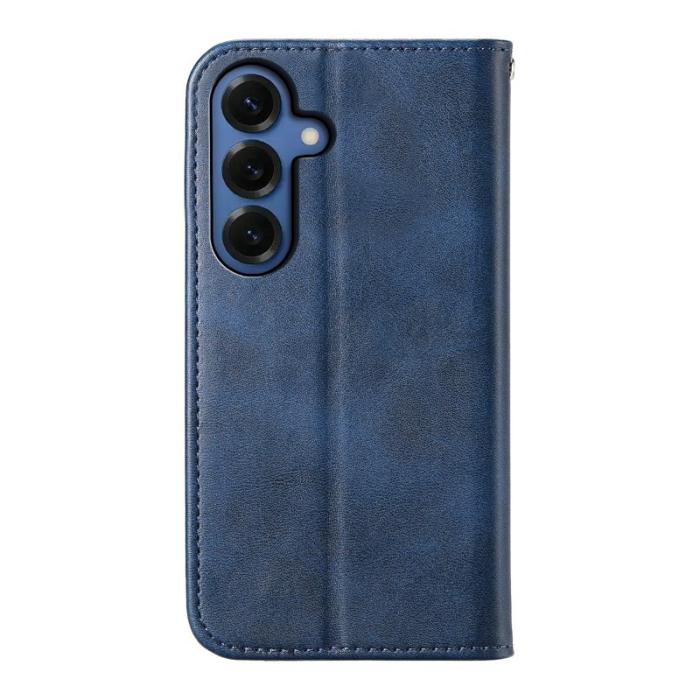 OEM - Samsung Galaxy S26 Fodral Konstläder Kalvstruktur - Blå