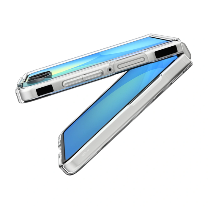Spigen - Spigen Mobilskal För Galaxy Z Flip 8 Magsafe Airskin - Clear/Vit