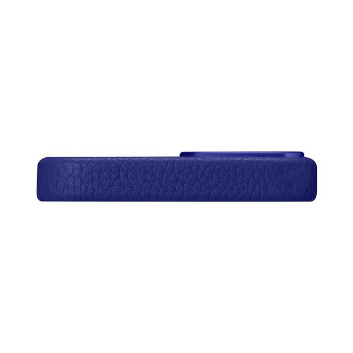 ICARER - iCarer iPhone 14 Pro Skal Magsafe Äkta Läder Litchi Premium - Mörkblå