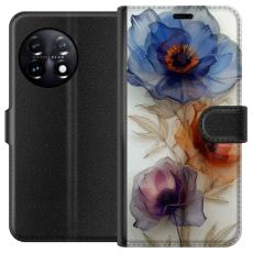 iSecrets - Pl&aring;nboksfodral till OnePlus 11R med Silkesblommor