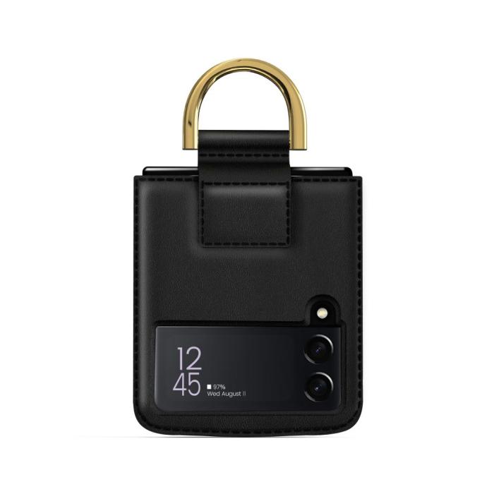 UTGATT - Galaxy Z Flip 4 Skal Wallet Chain - Svart