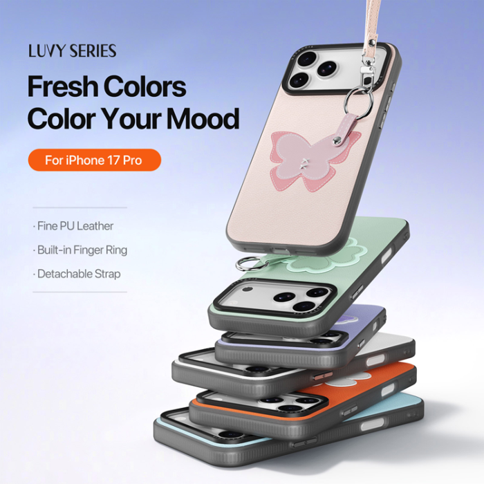 Dux Ducis - DUX DUCIS iPhone 17 Pro Mobilskal med Fingerring/Rem Luvy Series