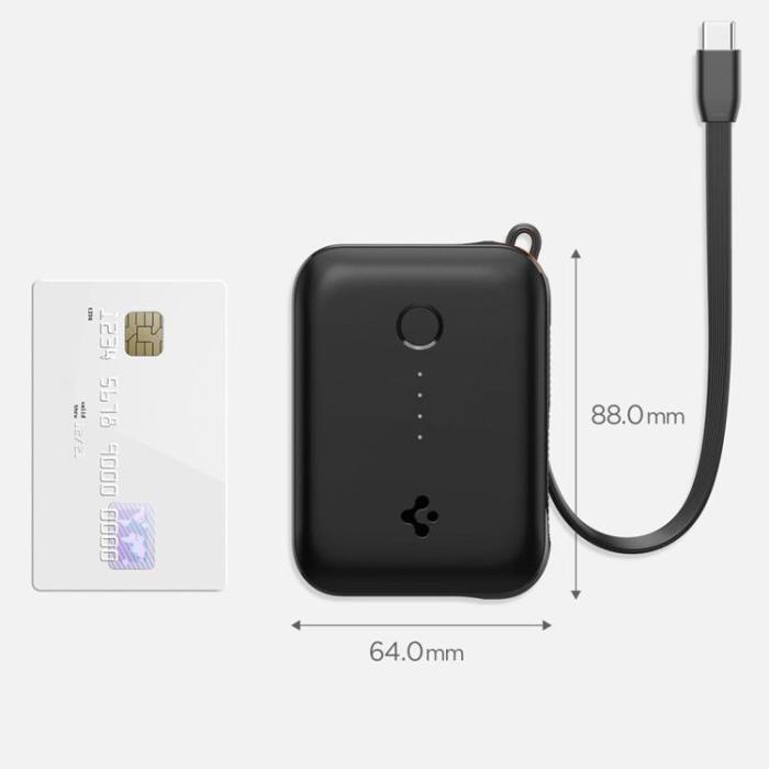 Spigen - Spigen Powerbank 10000mAh 30W Essentail - Svart