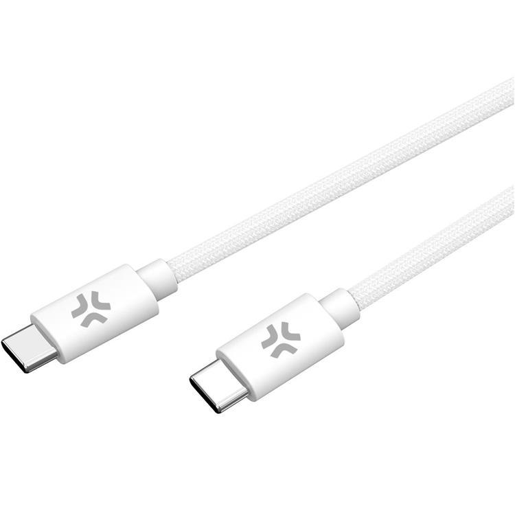 CELLY USB-C till USB-C kabel 60W 1.5m - Vit | 3541 | AlltMobil