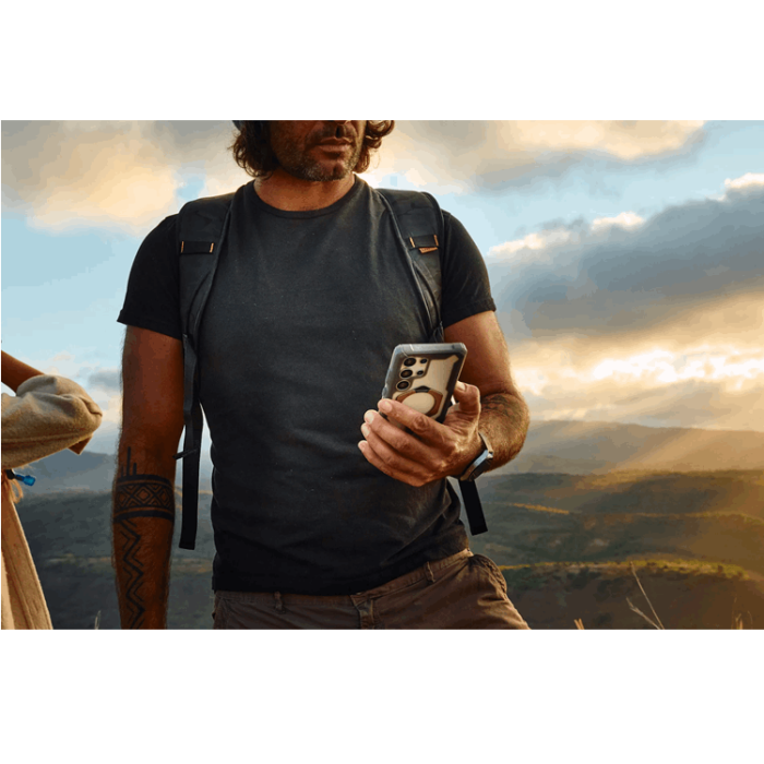 UAG - UAG Galaxy S25 Ultra Mobilskal Magsafe Plasma XTE - Svart/Orange