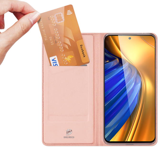 Dux Ducis - Dux Ducis Xiaomi Poco F4 5G Plånboksfodral Skin Series - Rosa