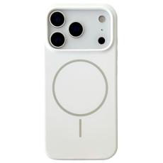 A-One Brand - iPhone 17 Pro Mobilskal MagSafe Silikon Anti Drop - Vit