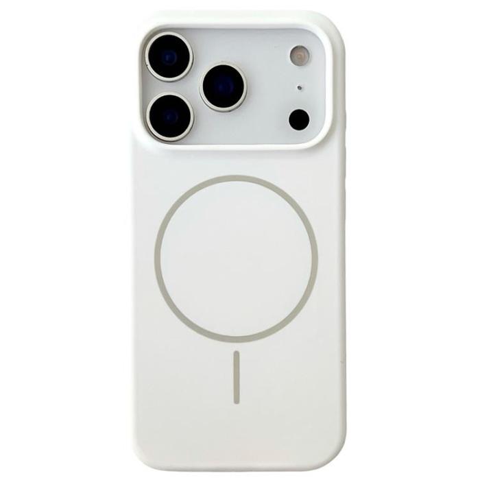 A-One Brand - iPhone 17 Pro Mobilskal MagSafe Silikon Anti Drop - Vit