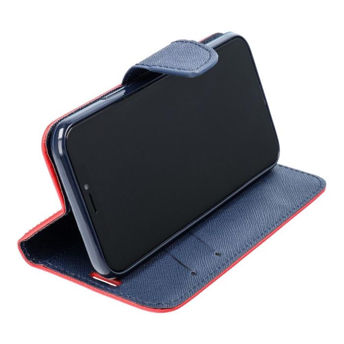 OEM - Galaxy S22 Plus Plånboksfodral Fancy Eco Läder - Röd