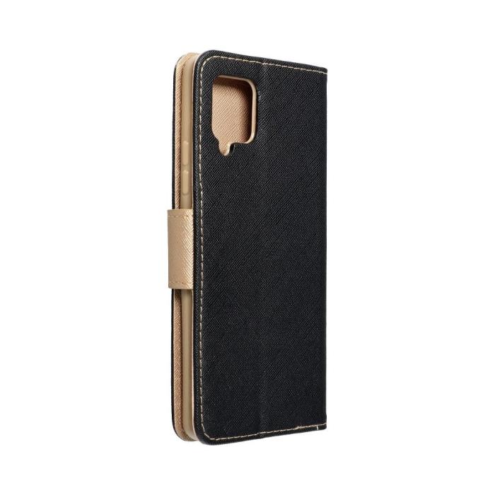 OEM - Galaxy S22 Plus Plånboksfodral Fancy Eco Läder - Svart/- Guld