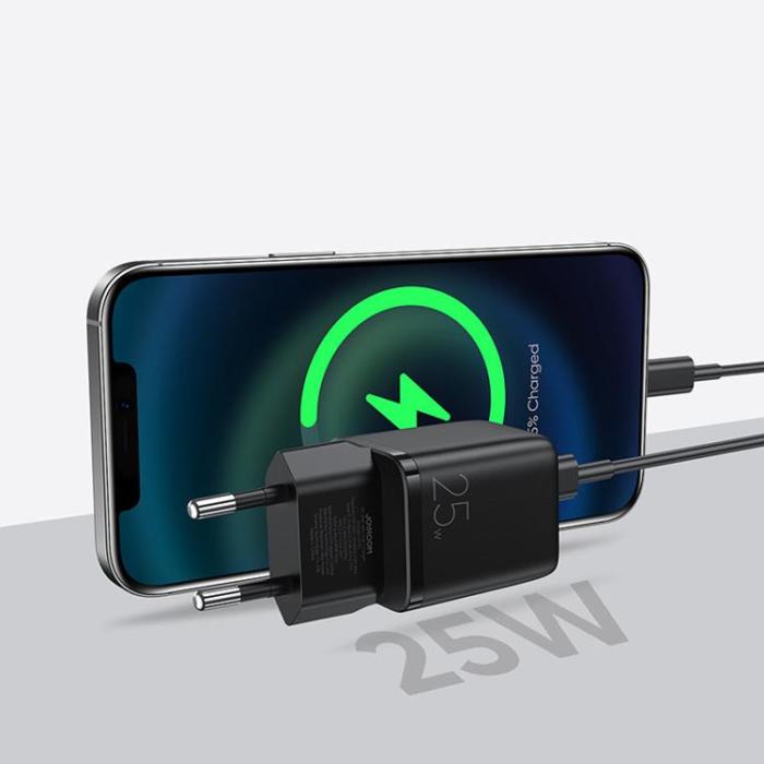 Joyroom - Joyroom PD EU Väggladdare USB Typ-C 25W - Svart
