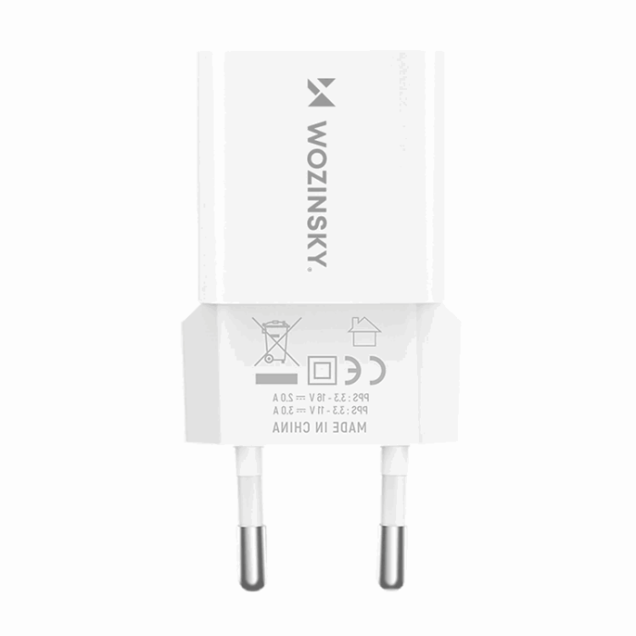 Wozinsky - Wozinsky Väggladdare GaN USB-A/USB-C 33W - Vit