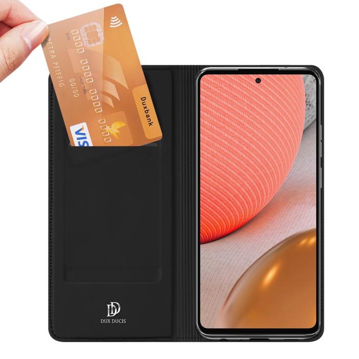 Dux Ducis - Dux Ducis Skin Series Plånboksfodral Galaxy A72 5G - Svart