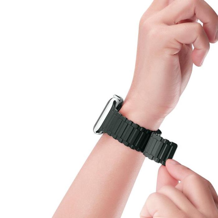 Dux Ducis - Dux Ducis Apple Watch 6/7/8/SE (38/40/41mm) Armband Silicone Armored - Grön
