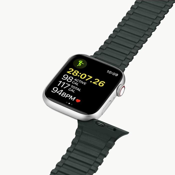 Dux Ducis - Dux Ducis Apple Watch 6/7/8/SE (38/40/41mm) Armband Silicone Armored - Grön