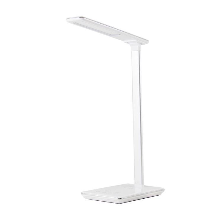 Huslog Lampa med Trådlös Laddare - Vit | 505295 | AlltMobil
